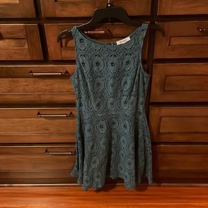 Teal Detailed Dress
